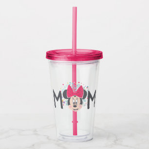 Verre En Acrylique Minnie Mouse Peeking - Bonne fête des mères