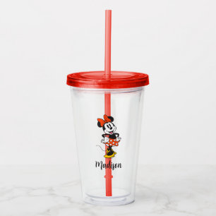 Verre En Acrylique Minnie Mouse Pose Classique les Mains sur les Hanc