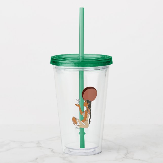 Verre En Acrylique Moment capturé de Pocahontas et de Flit (Devant)