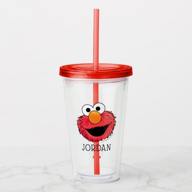 Verre En Acrylique Monster à la fin de cette histoire | Elmo (Devant)