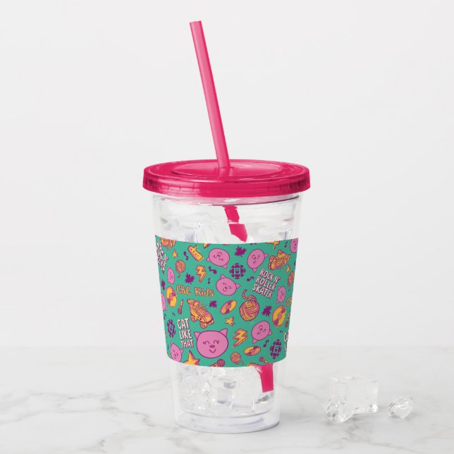 Verre En Acrylique Motif de coton (Devant glace)