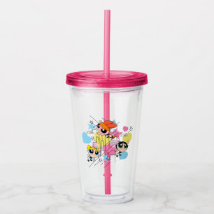 Verre En Acrylique Motif de Powerpuff Girls Townsville