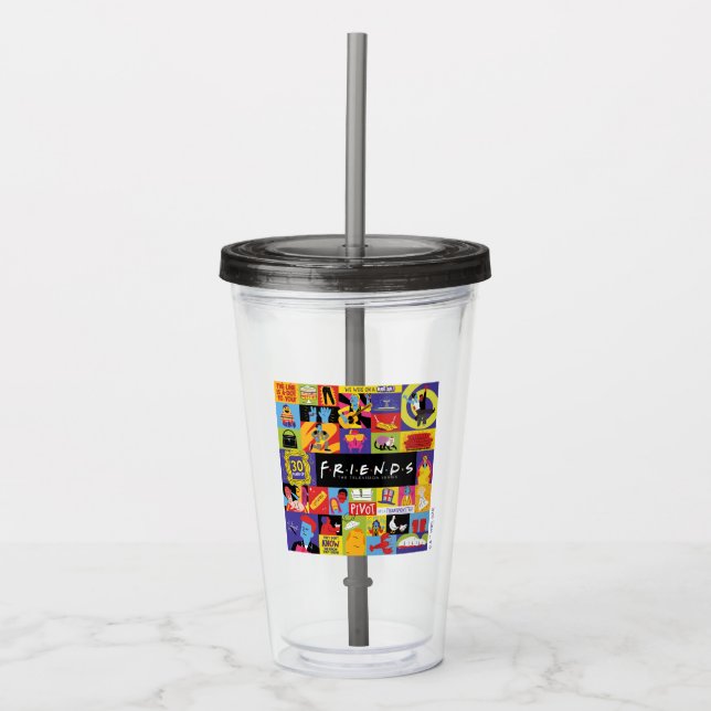 Verre En Acrylique Motif Iconic FRIENDS™ (Devant)