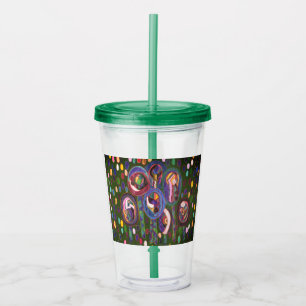 Verre En Acrylique Motif ovale
