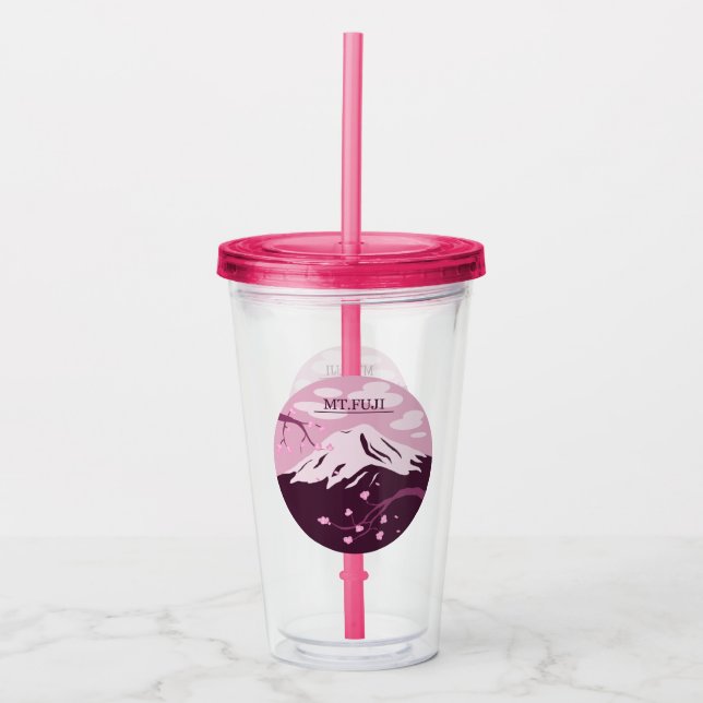Verre En Acrylique Mt. Fuji (rose) (Devant)