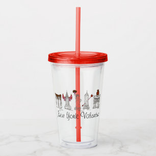 Verre En Acrylique New York City NYC Saint Valentin