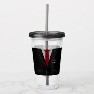 Verre En Acrylique Nom personnalisé Funny Business Acryllique Tumbler