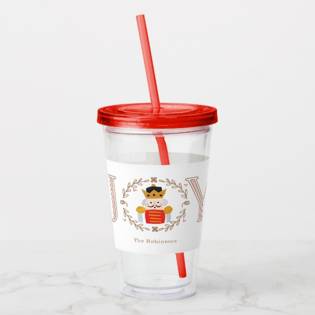 Verre En Acrylique Nutcracker Prince Holiday (Gauche)