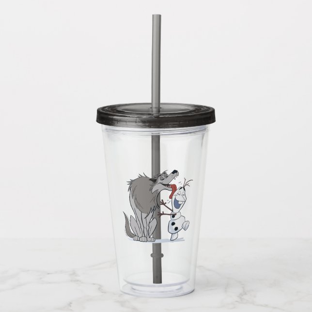 Verre En Acrylique Olaf Licencié Par Loup (Devant)
