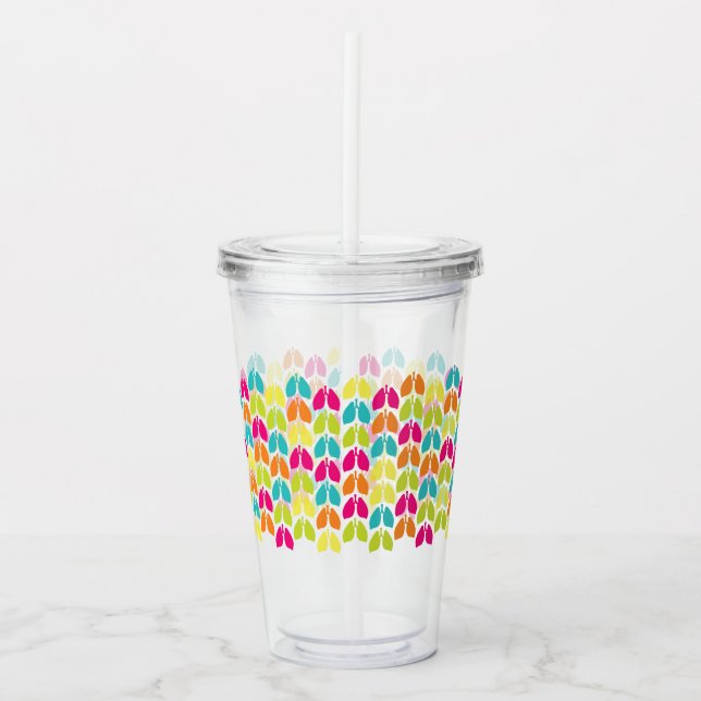 Verre En Acrylique Organes Poumons | Tumbler en Acrylique (Devant)