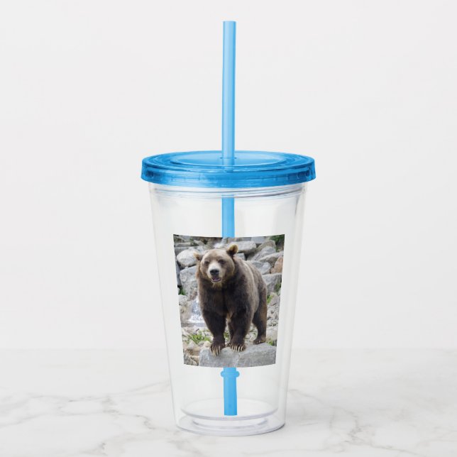 Verre En Acrylique Ours Kodiak (Devant)