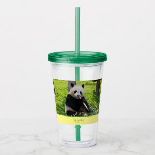 Verre En Acrylique Panda Cutie