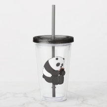 Panda From We Bare Bears Tumbler Design