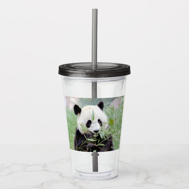 Verre En Acrylique panda géant de tumbler acrylique. tombler acryliqu (Devant)