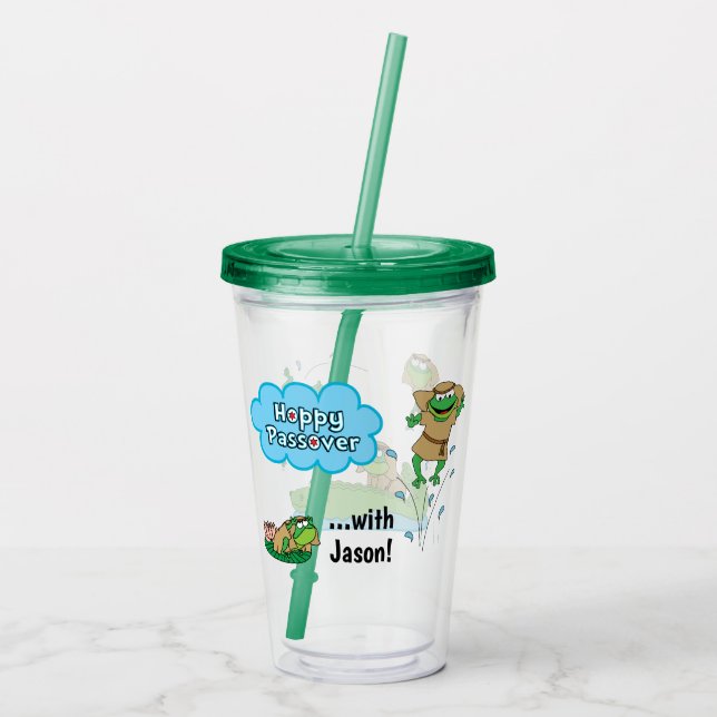 Verre En Acrylique Pâque Gree Acrylique Tumbler 16 oz Hoppy Pâque (Dos)