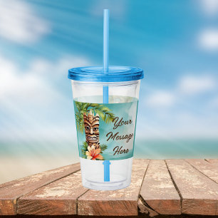 Verre En Acrylique Parti Tropical Tiki