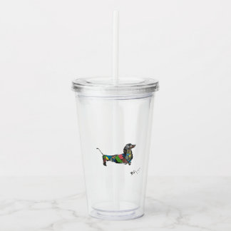 Verre En Acrylique Paruline acrylique Dachshund