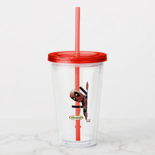 Verre En Acrylique Peekaboo Deadpool