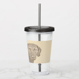 Verre En Acrylique Peinture originale de chien par Retriever de Chesa