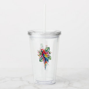 Verre En Acrylique Perroquet