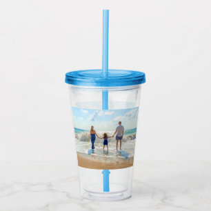 Verre En Acrylique Personnaliser votre photo Acrylique Tumbler Person