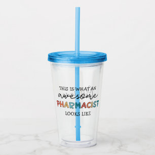 Verre En Acrylique Pharmacien Personnalisé Drôle Awesome Cadeaux Phar