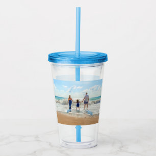 Verre En Acrylique Photo personnalisée Tumbler Votre Conception - Vac