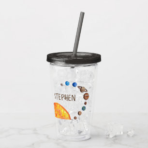 Verre En Acrylique Planètes personnalisées Galaxy Système solaire Sun