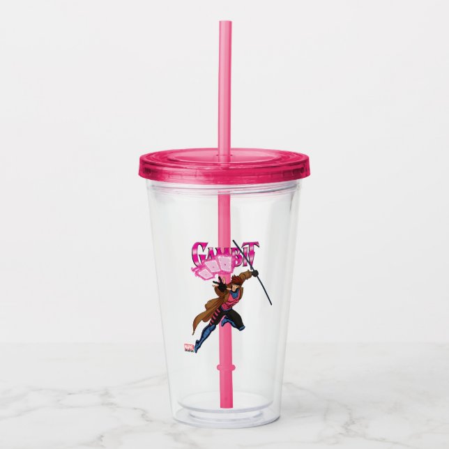 Verre En Acrylique Pose de caractères Gambit (Devant)