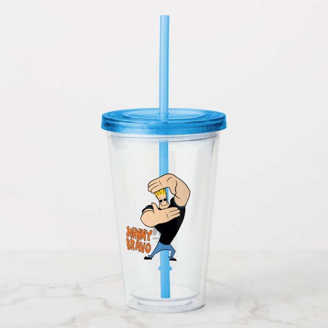 Verre En Acrylique Pose de trame photo Johnny Bravo (Devant)
