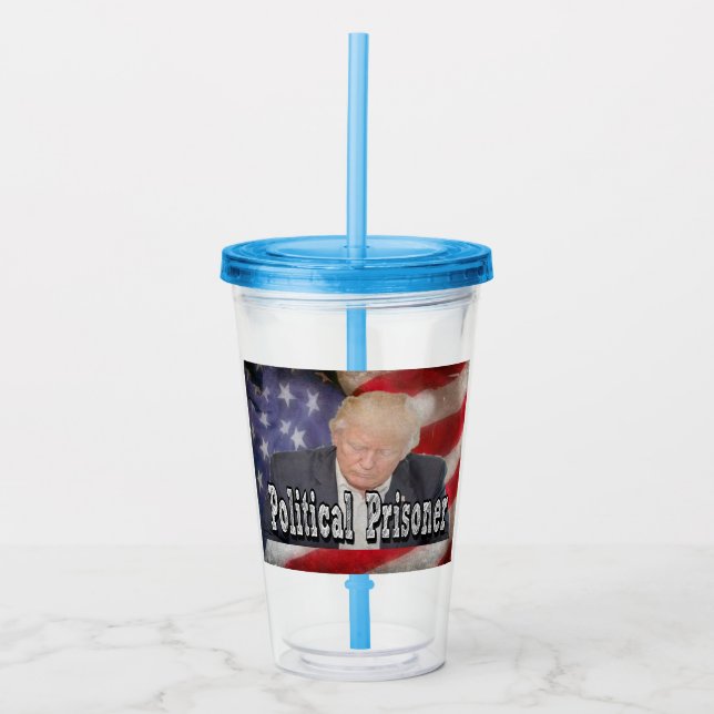 Verre En Acrylique Prisonnier politique de Trump (Devant)