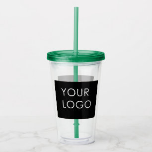 Verre En Acrylique Promo du logo de l'entreprise professionnelle mode