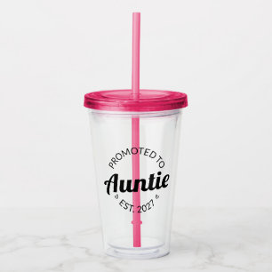 Verre En Acrylique Promue Tatie Est 2027 Nouvelle Tante I
