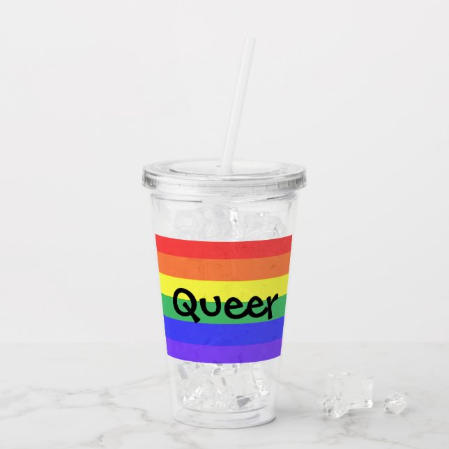 Verre En Acrylique Queer (Dos glace)