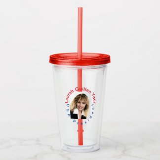 VERRE EN ACRYLIQUE #REALUSAPRESIDENTLAURAHGUILLEN