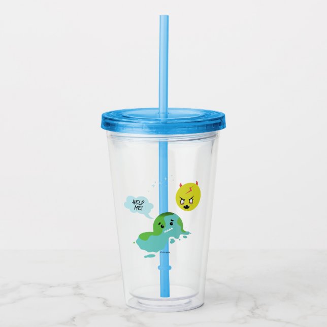 Verre En Acrylique Réchauffement climatique (Devant)