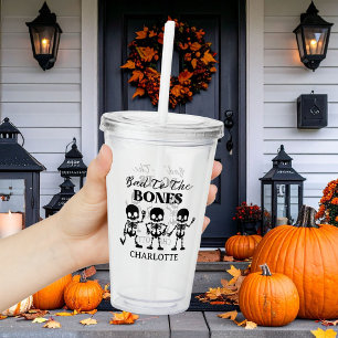 Verre En Acrylique Retro Frissons et Boissons Spectaculaires Hallowee