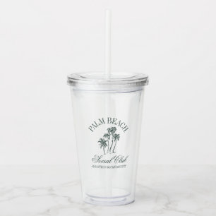 Verre En Acrylique Retro Luxe Social Club Bachelorette