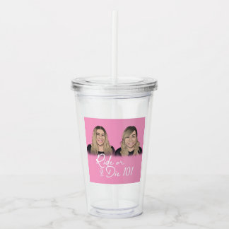 Verre En Acrylique Ride ou mort 101 Tumbler