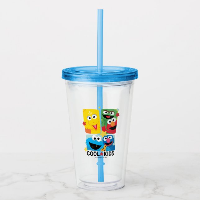 Verre En Acrylique Rue Sésame | Enfants Cool (Devant)