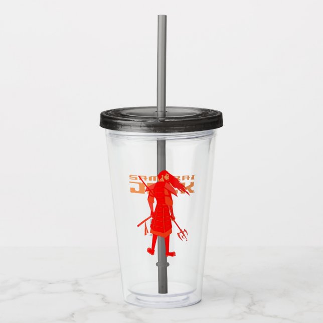 Verre En Acrylique Samurai Jack Red Warrior Graphic (Devant)