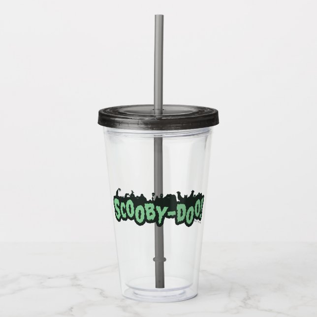 Verre En Acrylique Scooby-Doo ! Logo Monster Silhouette (Devant)