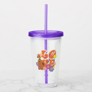 Verre En Acrylique Scooby-Doo "Love"