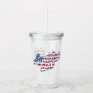 Verre En Acrylique Script Drapeau Semiquincentenaire America 250