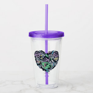 Verre En Acrylique Sésame Sésame   Comte von Count Doodle Heart