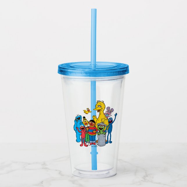 Verre En Acrylique Sesame Street Pals Wing (Devant)