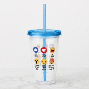 Verre En Acrylique Ski Emojis