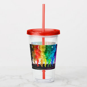 Verre En Acrylique SlipperyJoe's Dancing Pride Shadows cadeaux gay ar