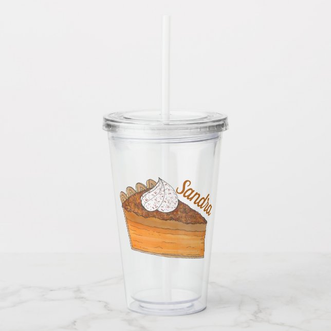 Verre En Acrylique Southern Sweet Potato Pie Slice Soul Alimentation  (Devant)