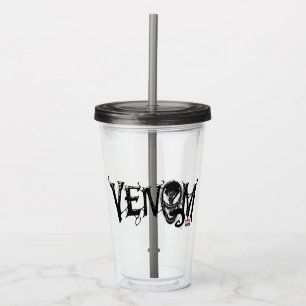 Verre En Acrylique Spider-Man   Venom Nom Logo